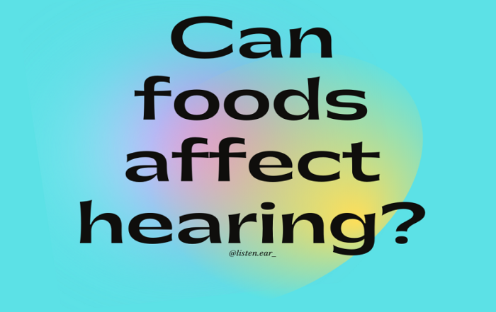 Can foods affect hearing